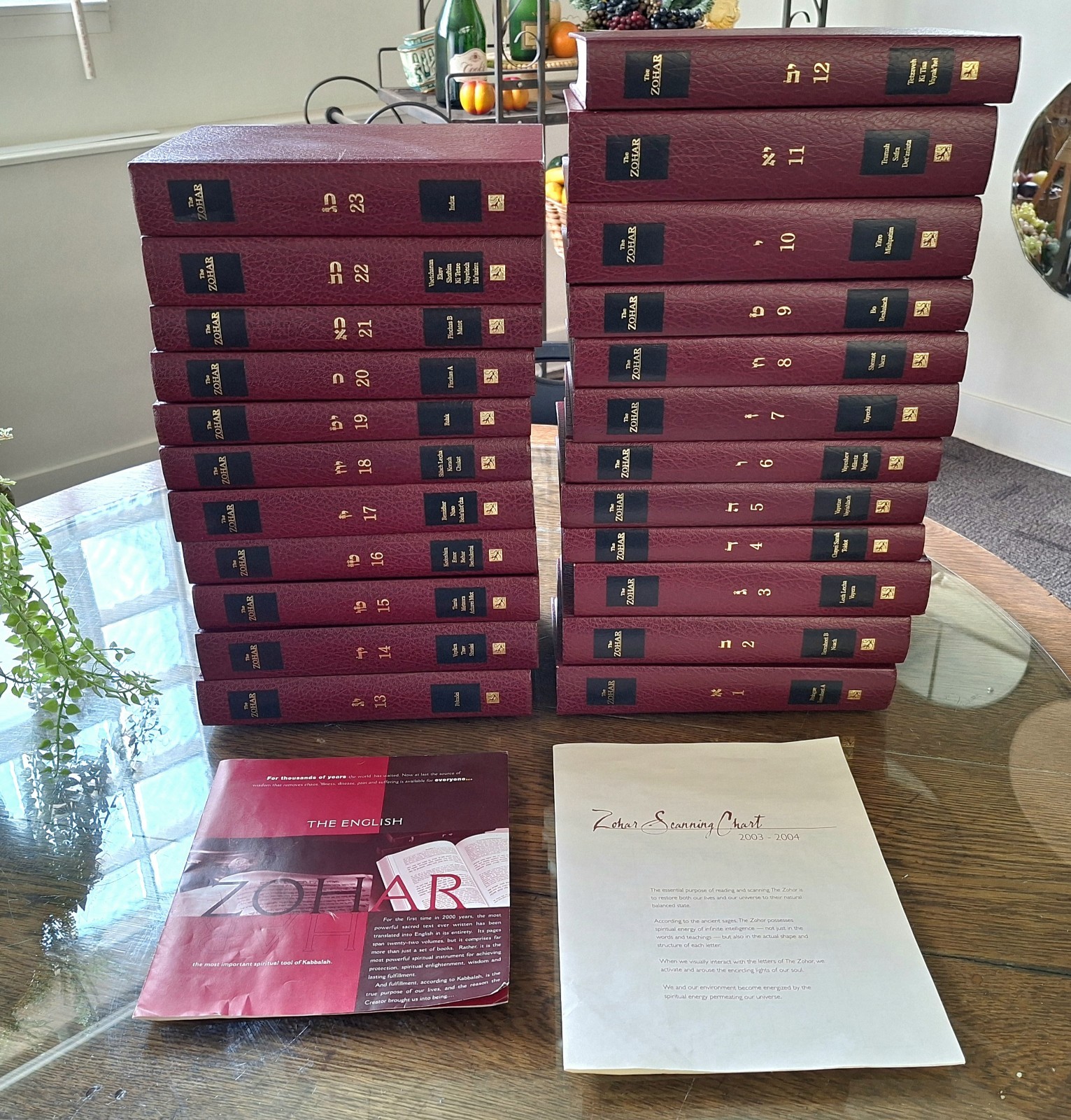 The Zohar Complete 23 Vol Set Kabbalah Centre English Sulam Commentary