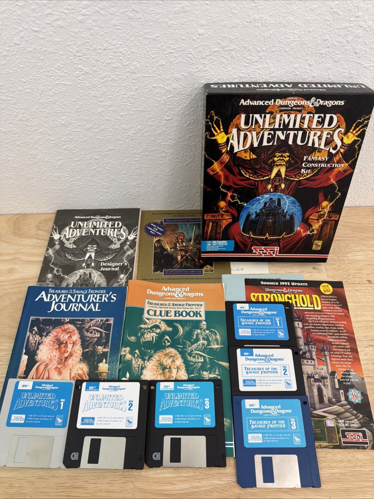 Vintage AD&D SSI Gold Box Unlimited Adventures + Treasures of the Savage Vintage AD&D SSI Gold Box Unlimited Adventures + Treasures of the Savage