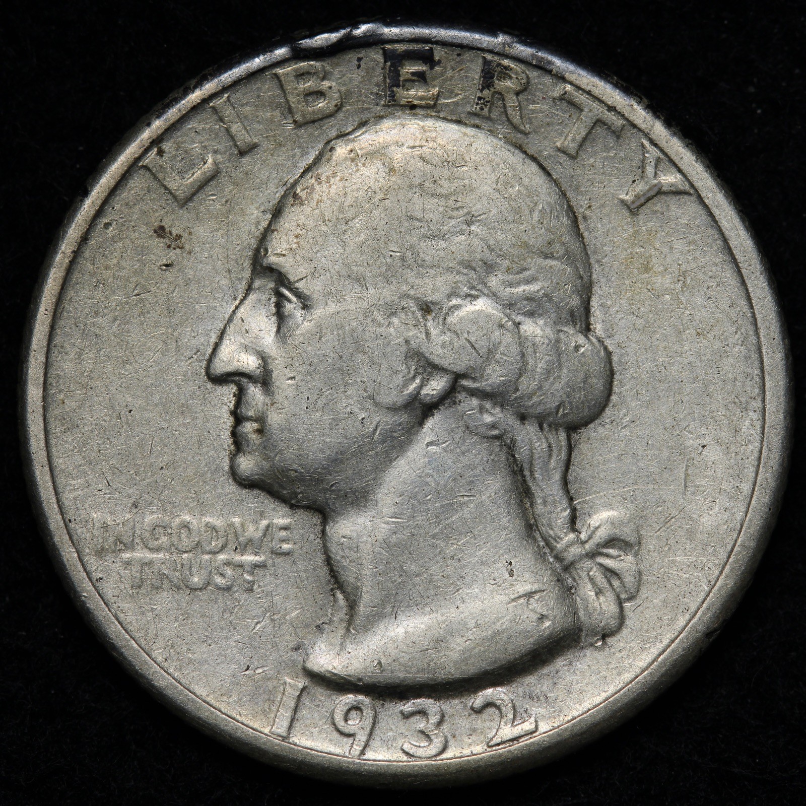 1932-D Washington Silver Quarter XF E356 UXLM