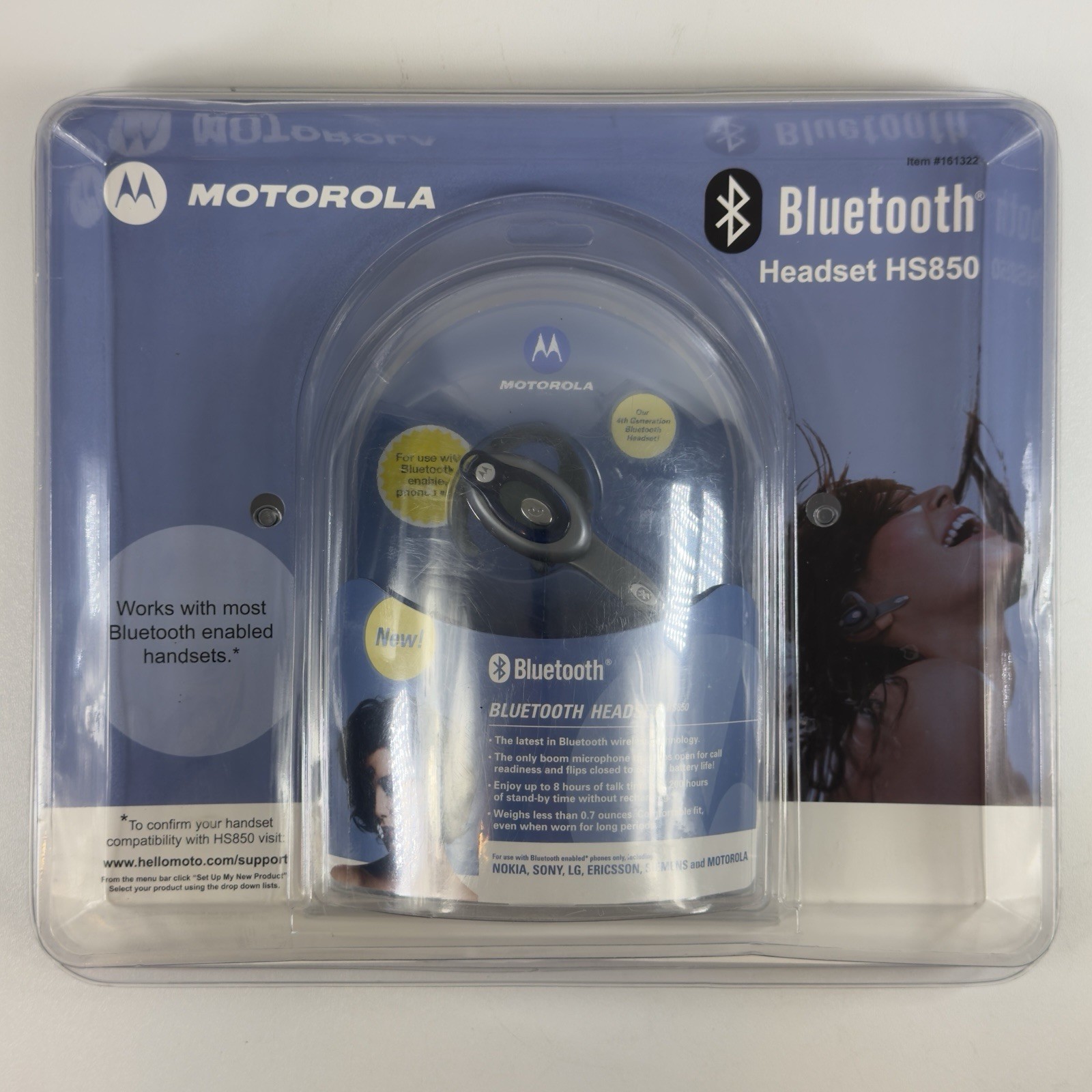 Vintage Motorola Bluetooth Wireless Headset HS 850 NEW in Box
