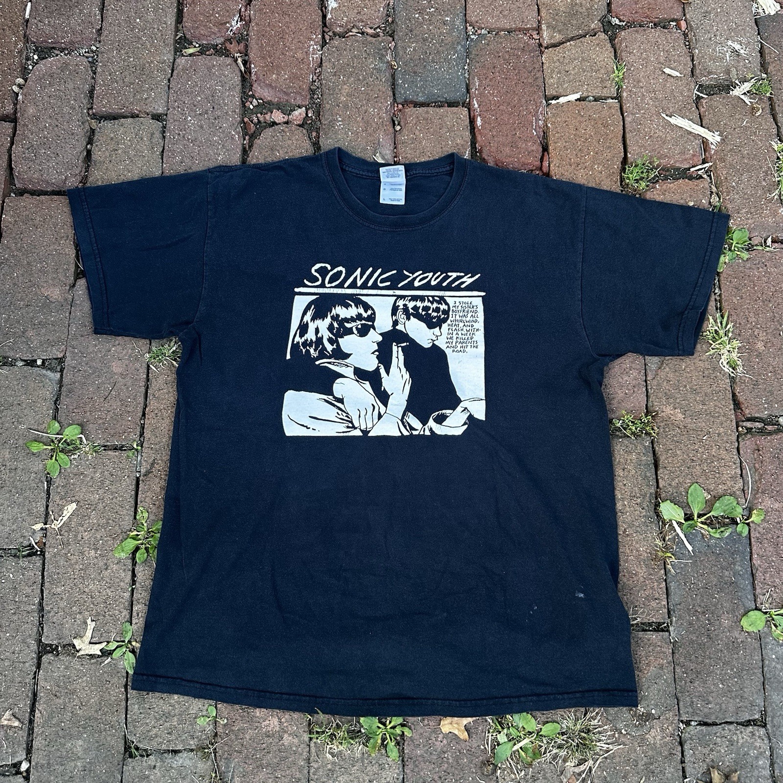Vintage 2000\'s Sonic Youth Noise Rock Indie Band Concert T Shirt Kim Gordon