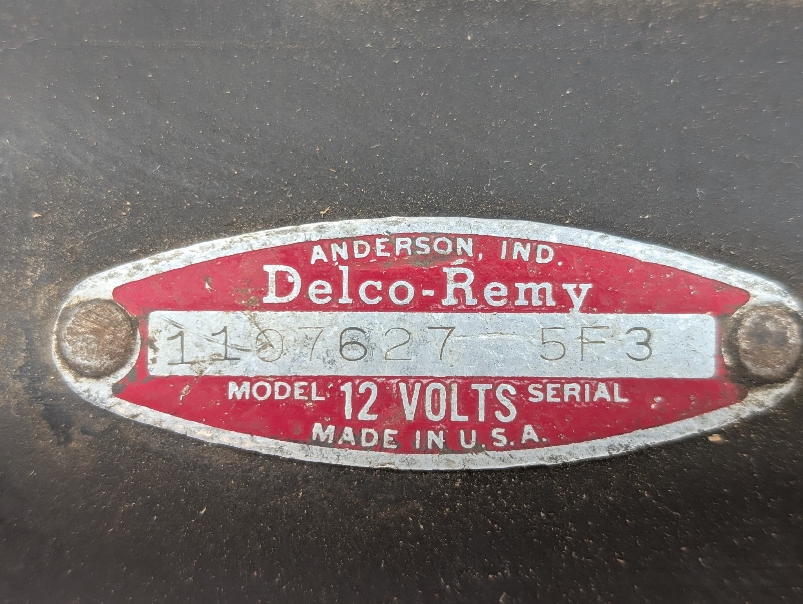 1955, 1956 Chevy starter, Corvette, Bel Air, Nomad 1107627 5F3 1955, 1956 Chevy starter, Corvette, Bel Air, Nomad 1107627 5F3