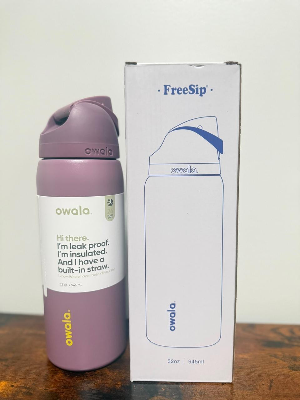 Owala 32oz Insulated Stainless Steel Water Bottle Leak Proof Spring Revival new