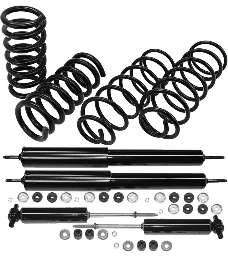 1961-64 Cadillac Series 62 Front & Rear Coil Spring and Shock Kit, Stock Height