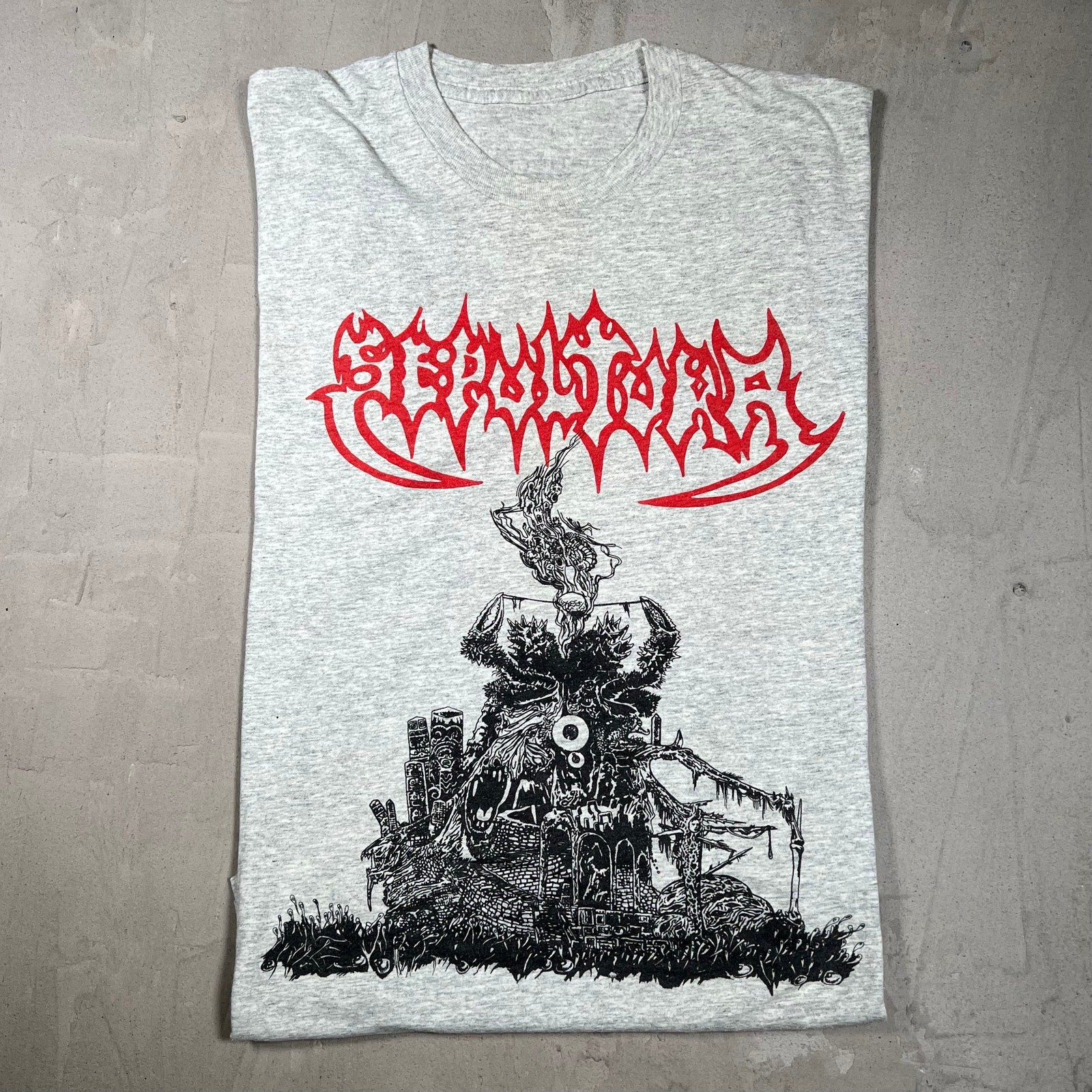 Vintage 1990s Sepultura Brazilian Heavy Metal Grey Tour Tee Size XL Vintage 1990s Sepultura Brazilian Heavy Metal Grey Tour Tee Size XL