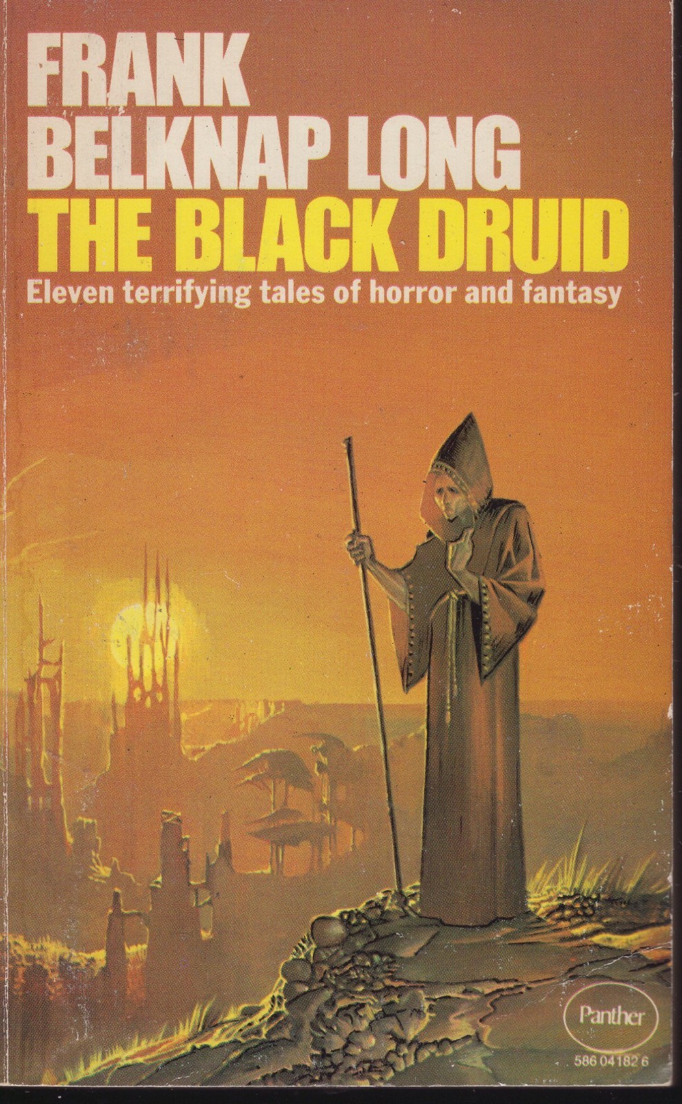 The Black Druid Frank Belknap Long True 1st Panther UK PBO Cthulhu Myhtos  VG+