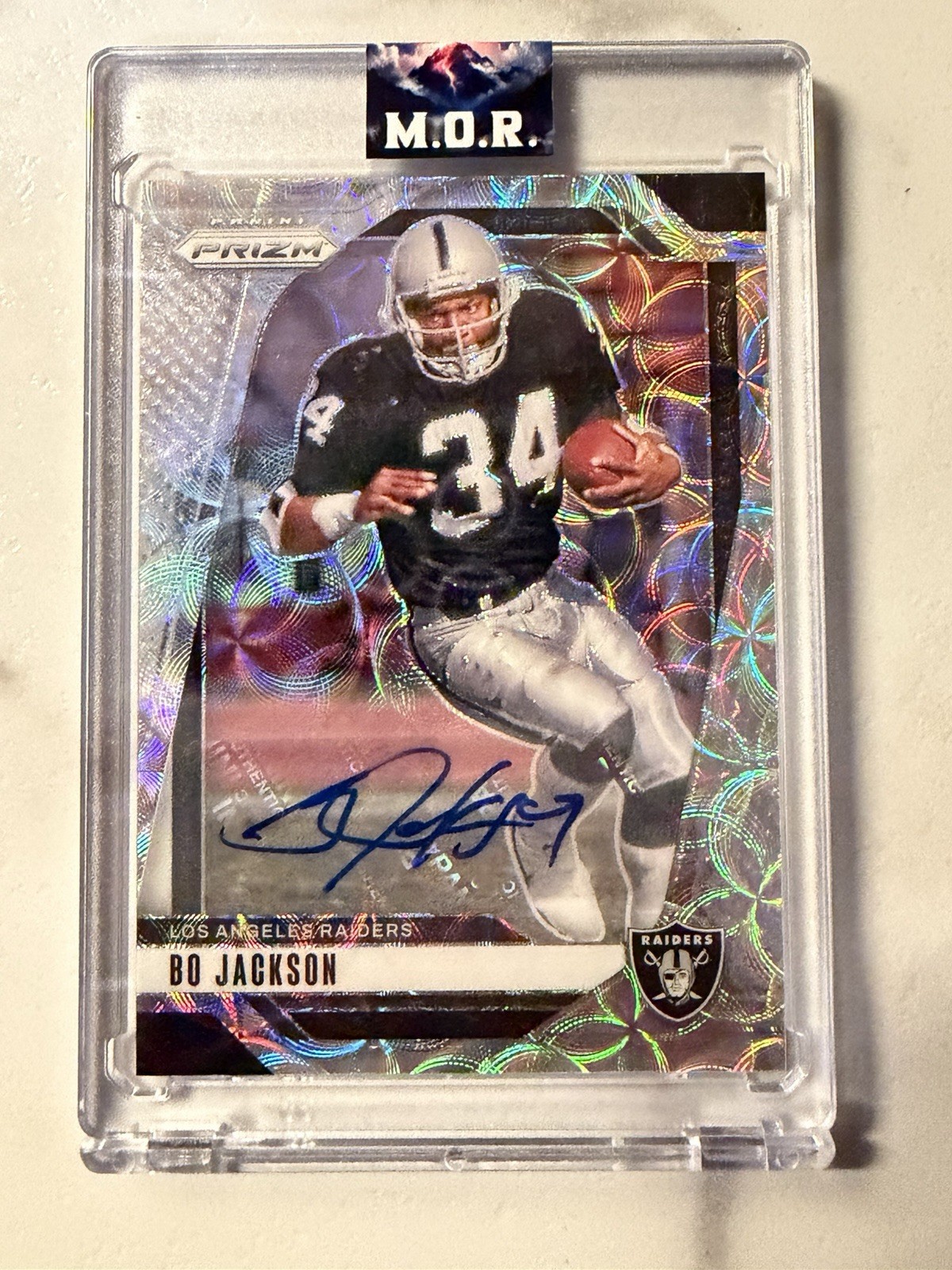 Bo Jackson 2024 Panini Prizm #154 Silver Prizm Auto Los Angeles Raiders /25 Bo Jackson 2024 Panini Prizm #154 Silver Prizm Auto Los Angeles Raiders /25