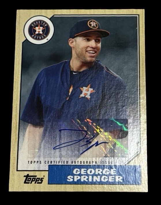 2017 Topps 1987 George Springer Auto Autograph #1987A-GS Astros