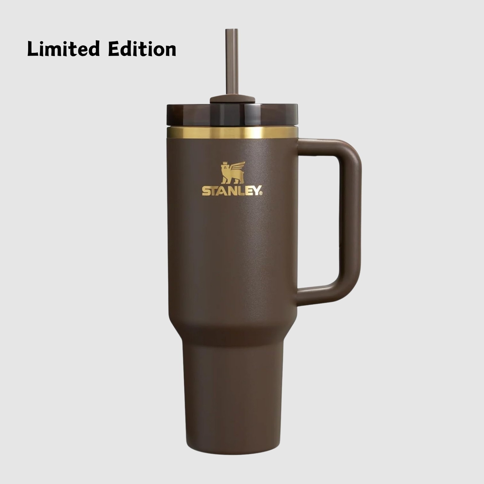 NEW Authentic Stanley Tumbler Quencher Chocolate Gold Quencher 40 oz H2.0 Gifts