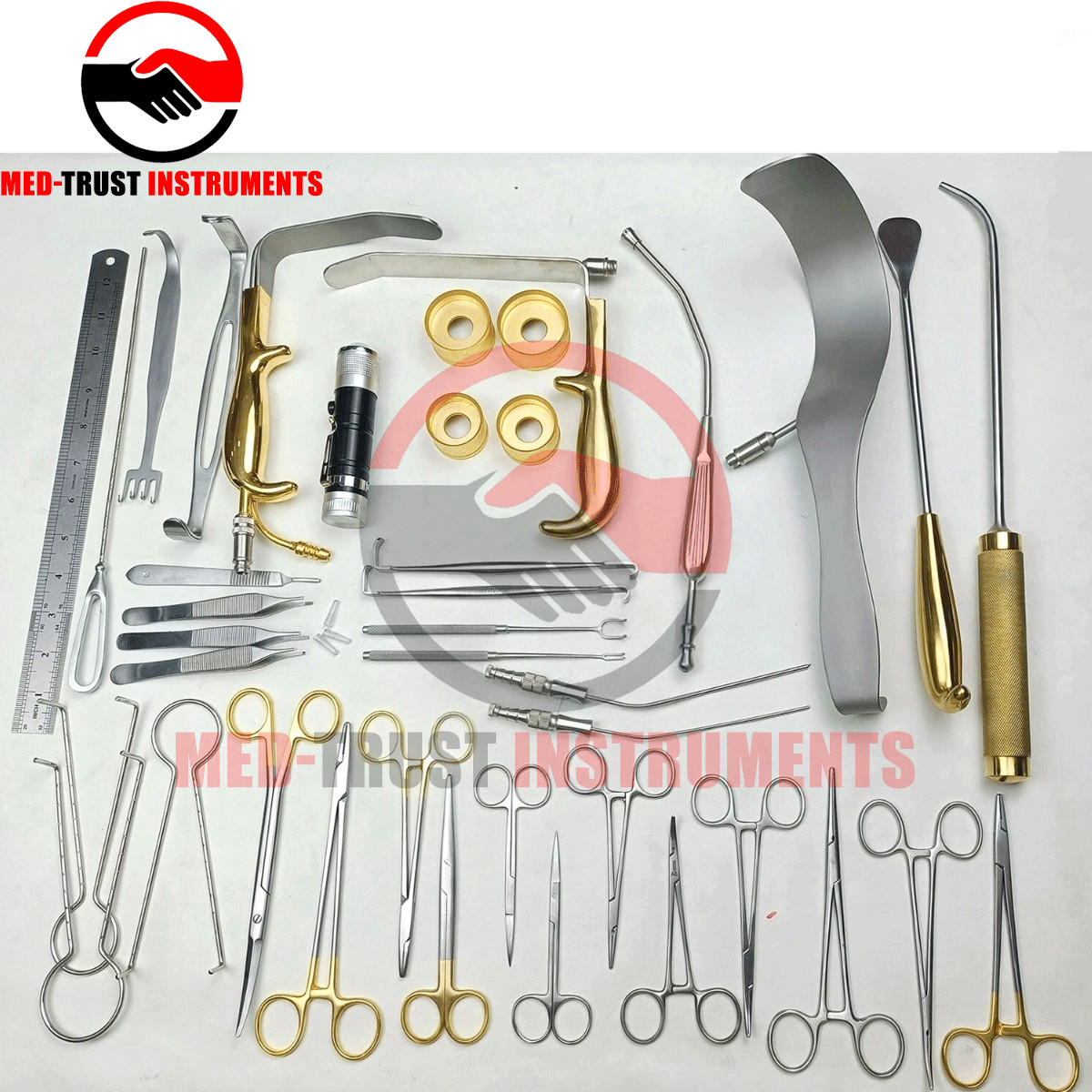 Breast Augmentation Set Of 40 Pcs Plastic Surgery Surgical Instrument