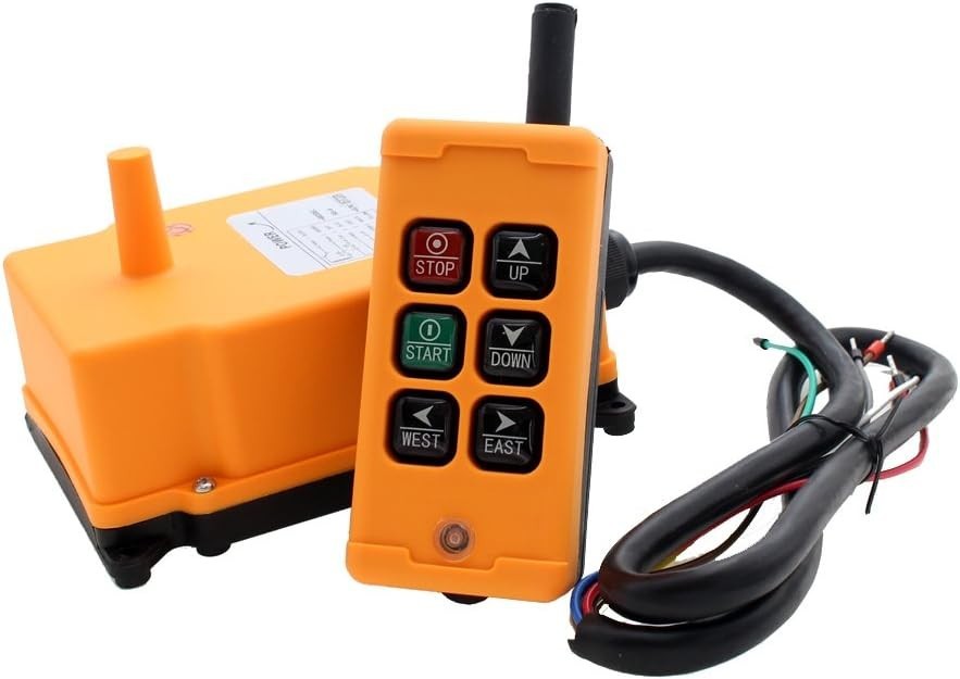 Reliable 6-Key Crane Remote Control | AC/DC 12-24V with Transmitter & Receiver Reliable 6-Key Crane Remote Control | AC/DC 12-24V with Transmitter & Receiver