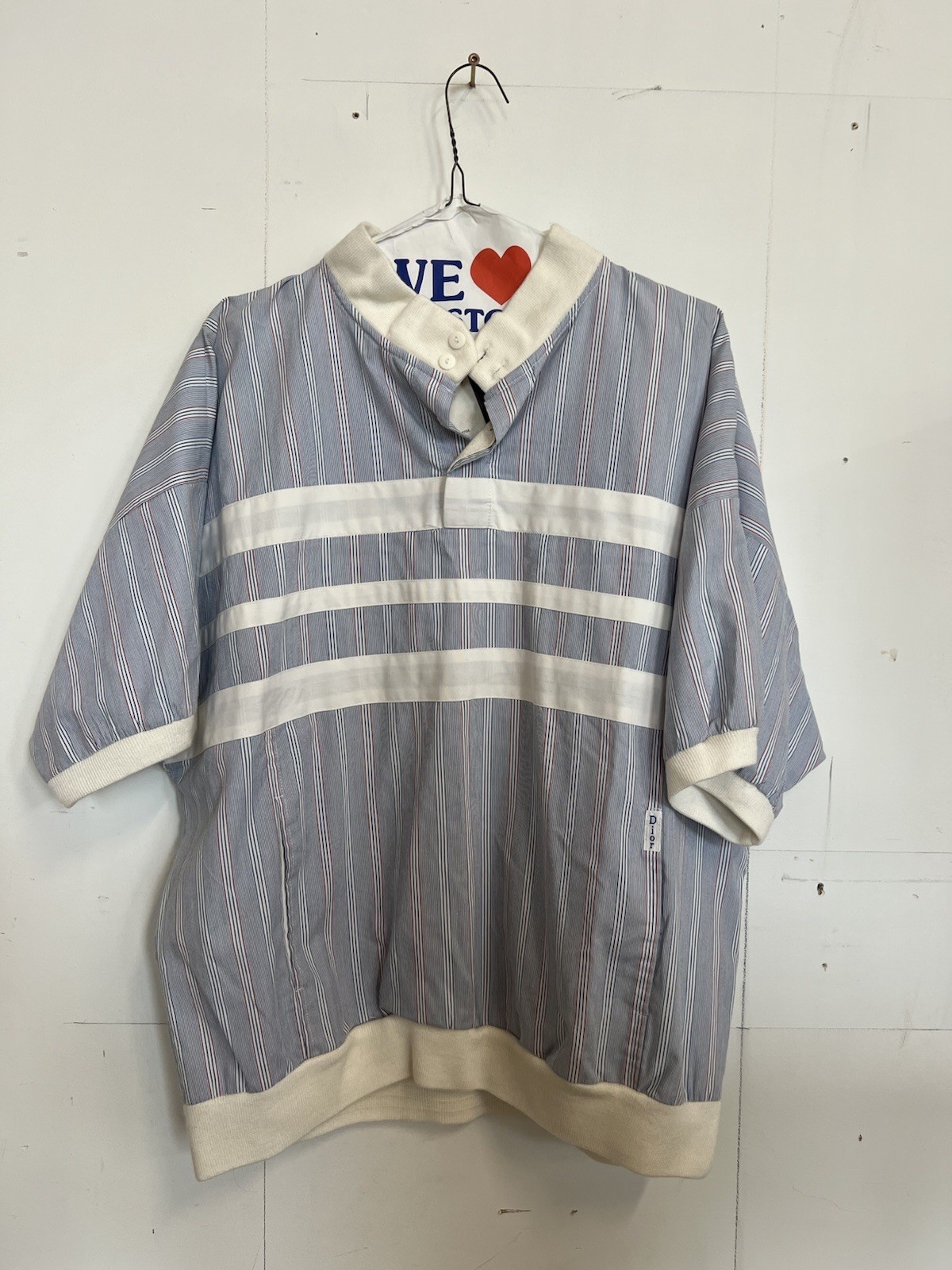 Vintage 80s 90s Christian Dior Monsieur Shirt Mens L Striped Pullover Polo Vintage 80s 90s Christian Dior Monsieur Shirt Mens L Striped Pullover Polo
