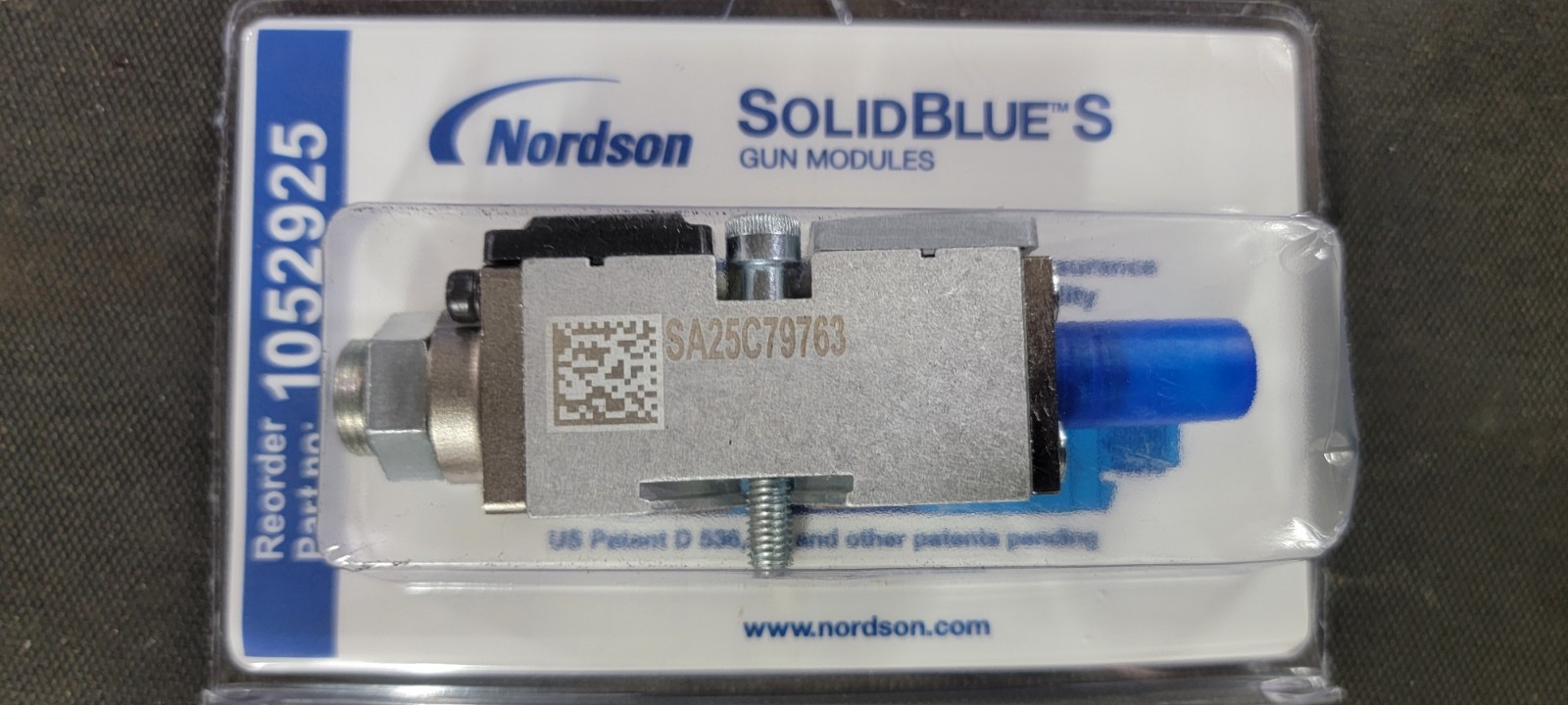 Nordson 1052925 SolidBlue S Hot Melt Gun Module, New Illinois Stock - Genuine Nordson 1052925 SolidBlue S Hot Melt Gun Module, New Illinois Stock - Genuine