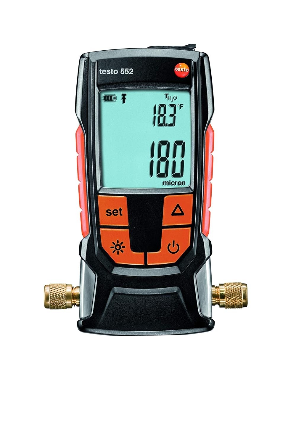 Testo 552 Digital Vacuum Micron Gauge Bluetooth HVAC 0560 5522 Pirani Sensor New Testo 552 Digital Vacuum Micron Gauge Bluetooth HVAC 0560 5522 Pirani Sensor New
