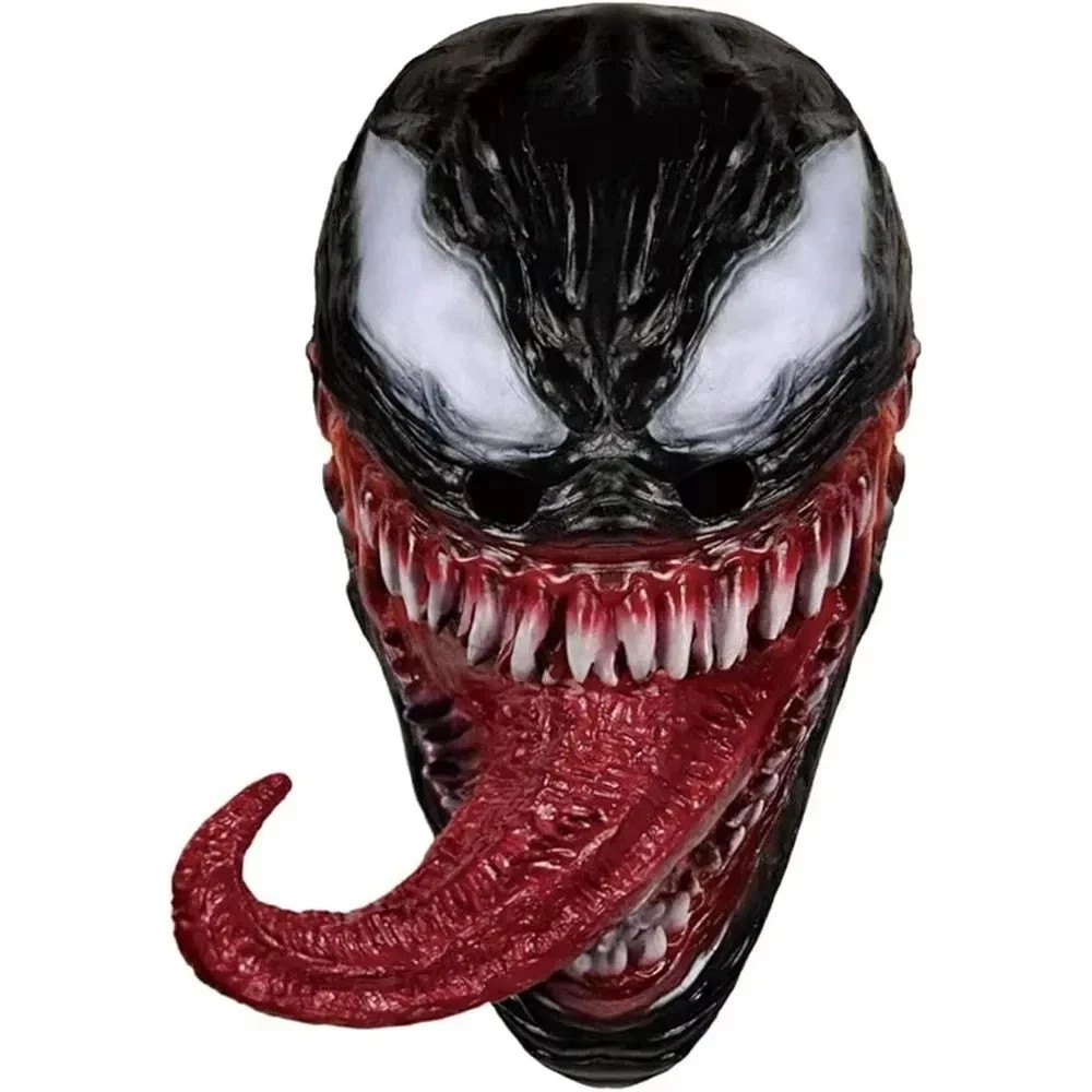 Venom Let There Be Carnage Cosplay Latex Mask Hand Puppet Toy Halloween