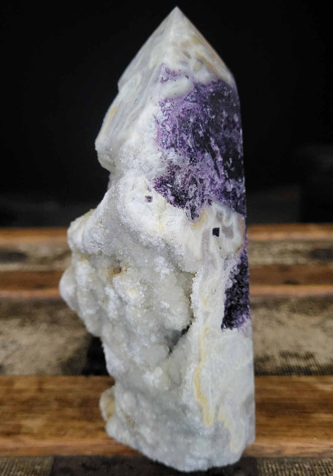 Purple Sphalerite Tower Druzy Sugar Large Big Tall Crystal Chakra Gemstone Reiki Purple Sphalerite Tower Druzy Sugar Large Big Tall Crystal Chakra Gemstone Reiki