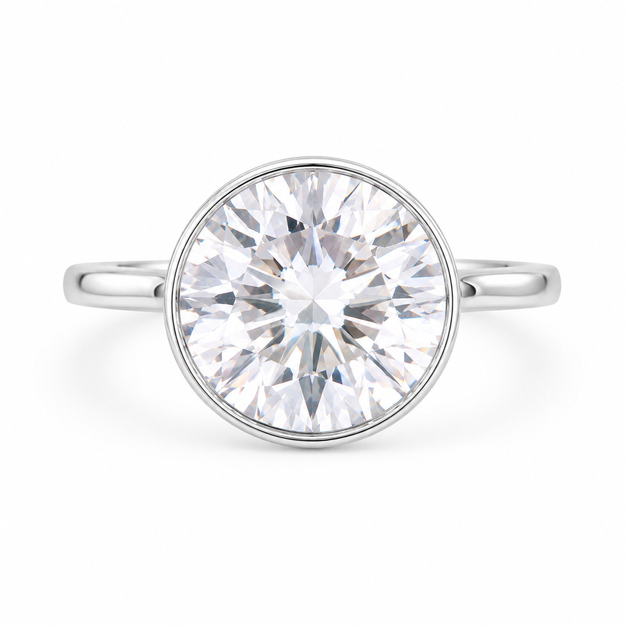 Certified 8.00 Ct  Diamond Solitaire Ring-VVS1 Free Tariffs & Diamond Studs .