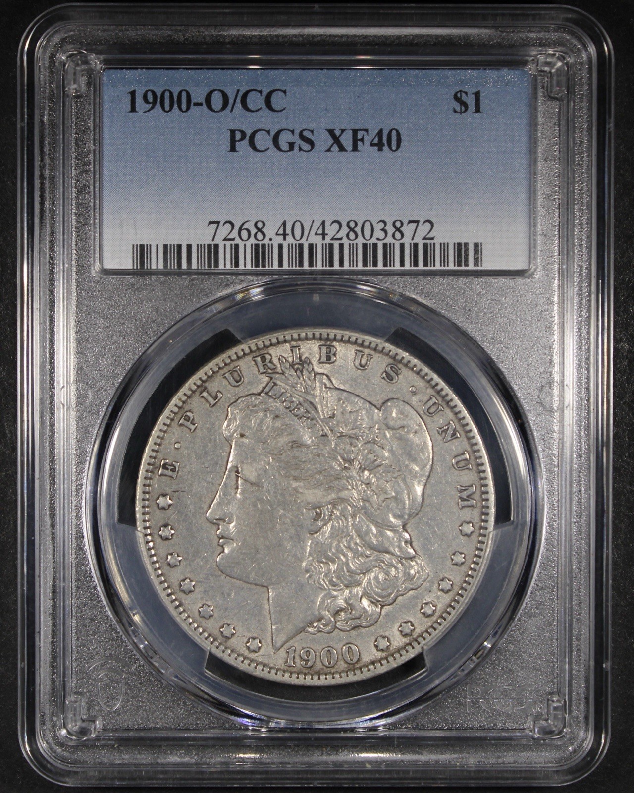 1900-O/CC Morgan Silver Dollar - $1 PCGS XF40 - Cool Variety