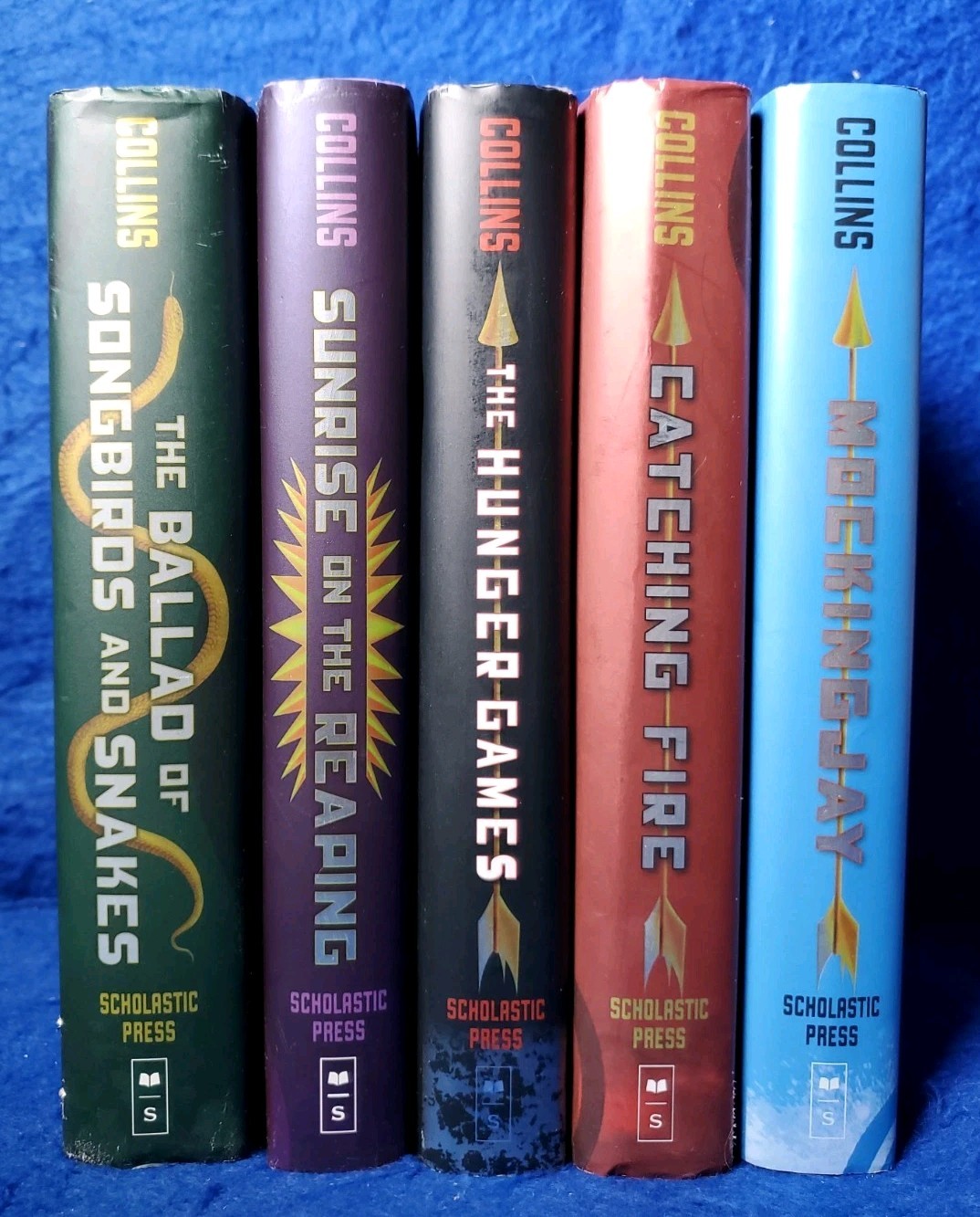 Suzanne Collins Hunger Games 5 Hardcover Book Lot Sunrise Reaping Ballad Trilogy Suzanne Collins Hunger Games 5 Hardcover Book Lot Sunrise Reaping Ballad Trilogy