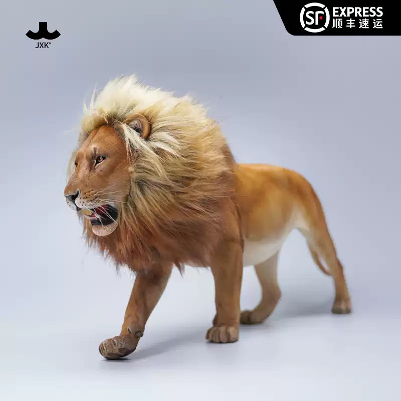 STOCK JXK 1:6 The Lion Simulation Resin Model Wild Animal Statue Figure Model