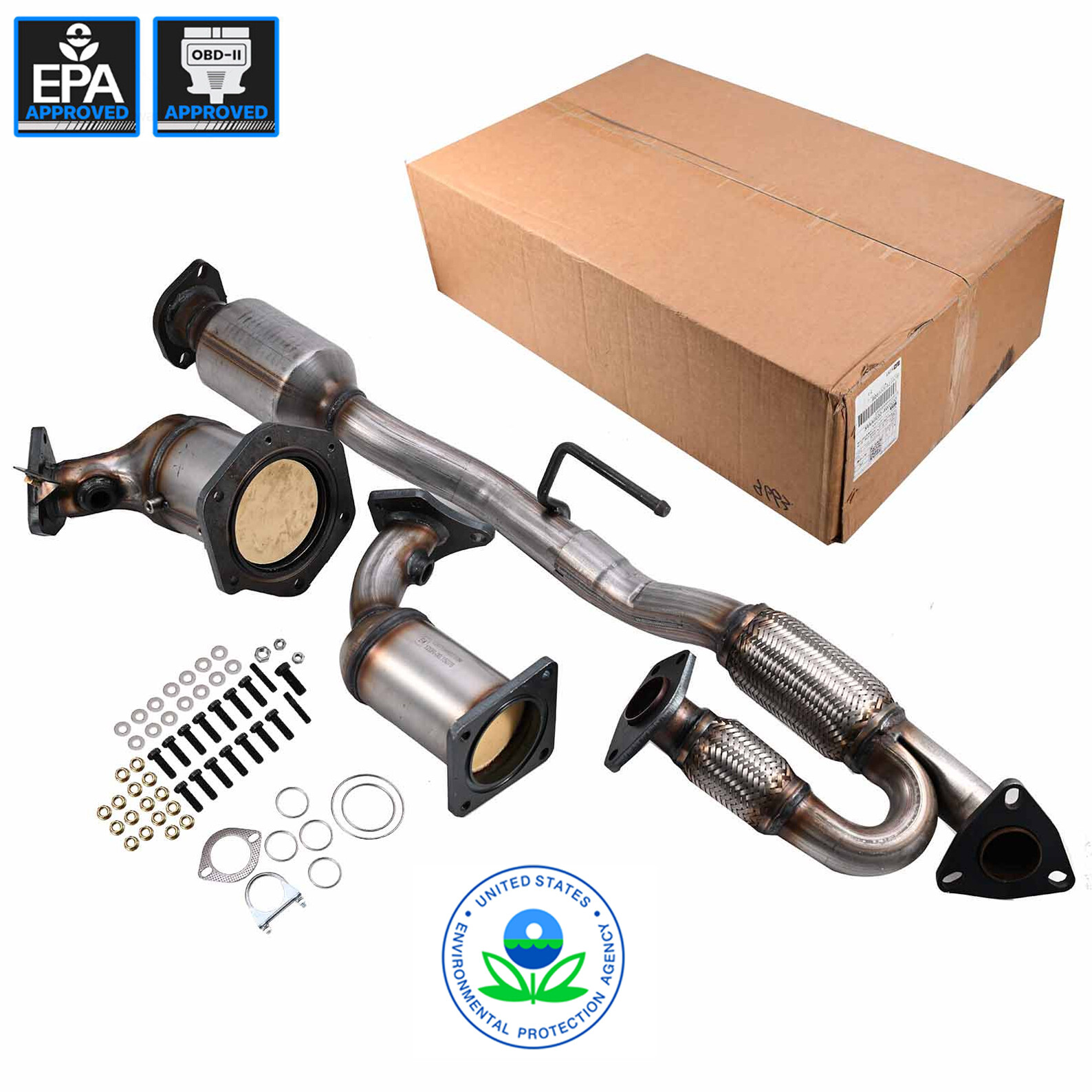For 2008-2019 Nissan Murano 3.5L All Three Catalytic Converters 2009 2010 2011