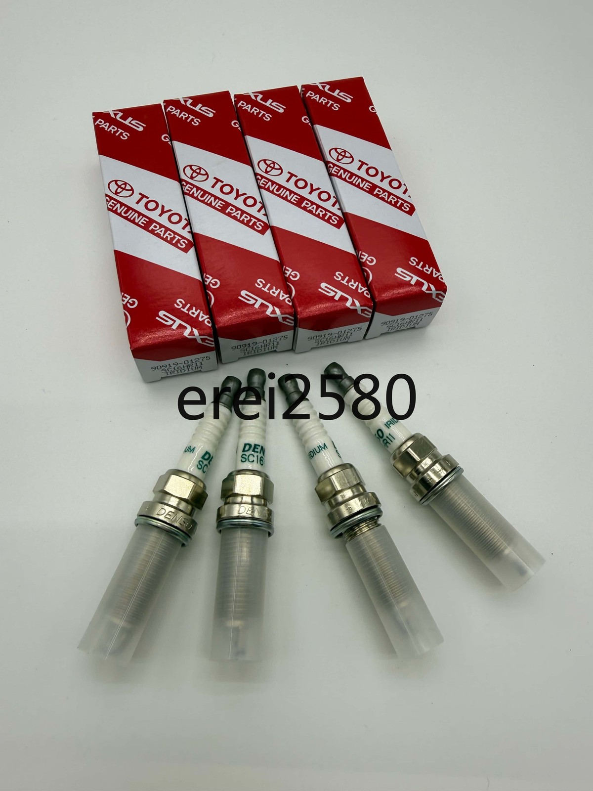 OEM 4x Iridium Spark Plugs 90919-01275 SC16HR11 for Corolla Prius Scion