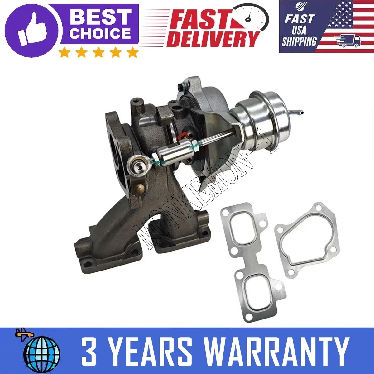 Turbo For Polaris RZR R RZR PRO XP 4 2021-2024 K03 Turbocharger 1208928 1206227