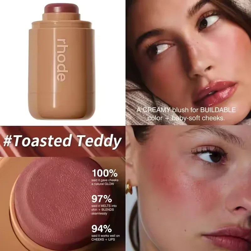 Pocket Blush Stick Hydrating Lip & Cheek Cream Rouge Natural Makeup Tint