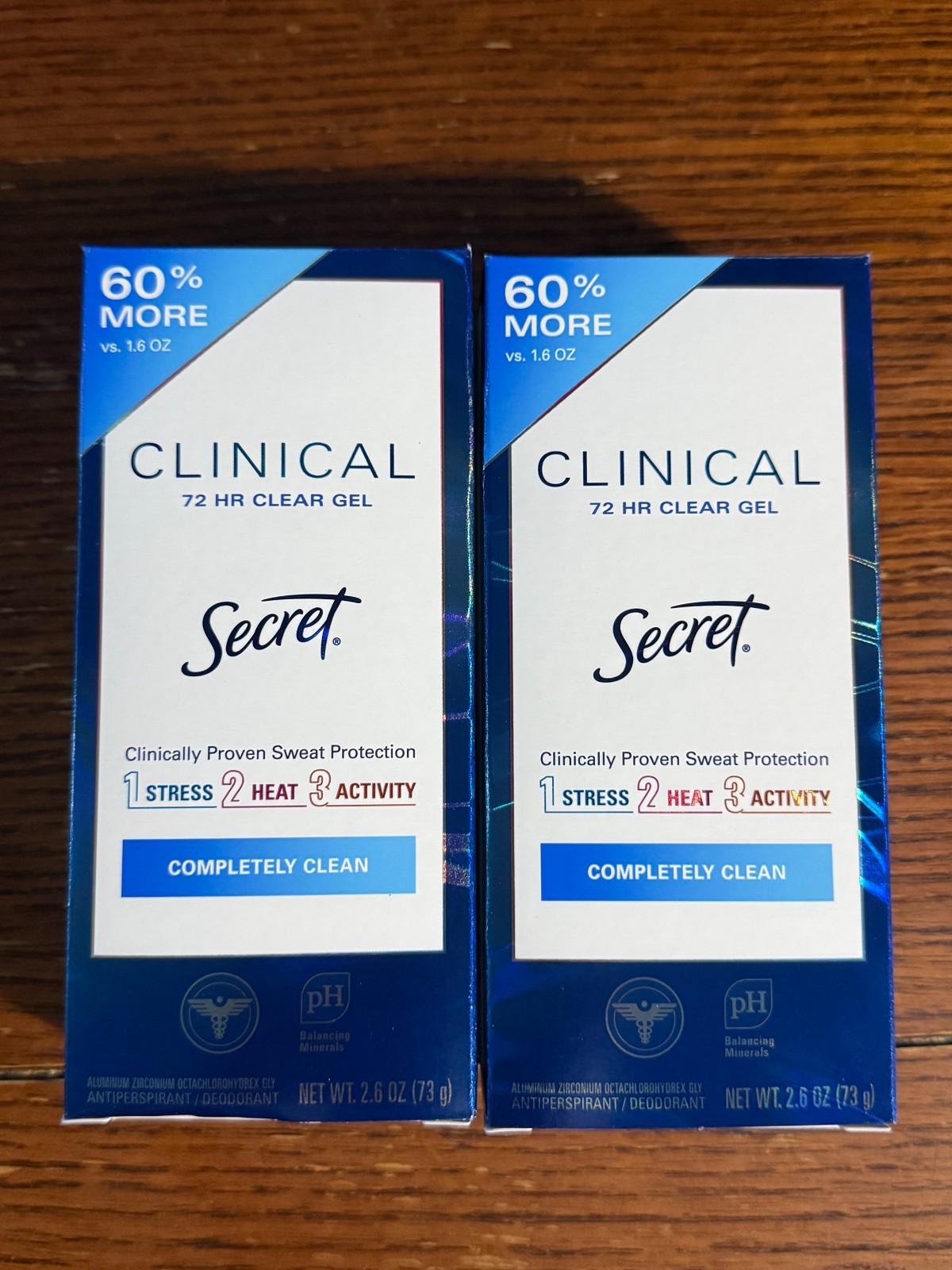 2X Secret Clinical Strength Antiperspirant Deodorant Completely Clean 2.6 oz New