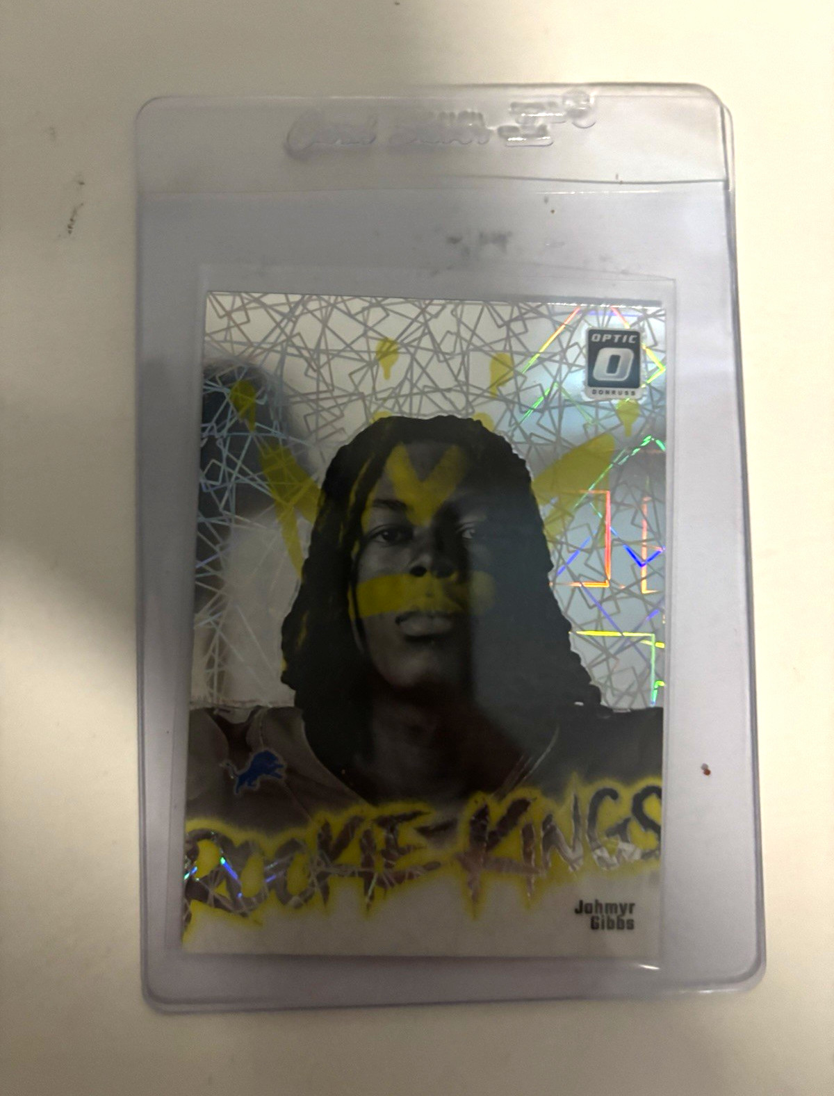 2023 Panini Donruss Optic Rookie Kings Jahmyr Gibbs #7 Rookie Insert Lions 2023 Panini Donruss Optic Rookie Kings Jahmyr Gibbs #7 Rookie Insert Lions