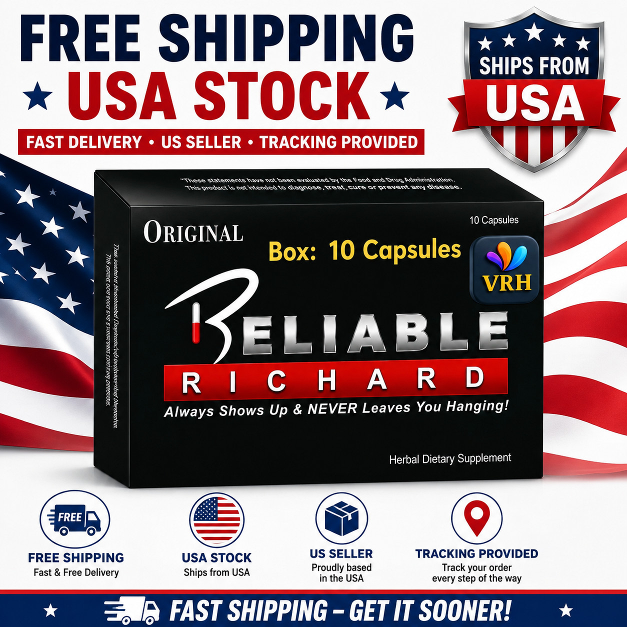 Reliable Richard Original Men\'s Nutritional Supplement  USA