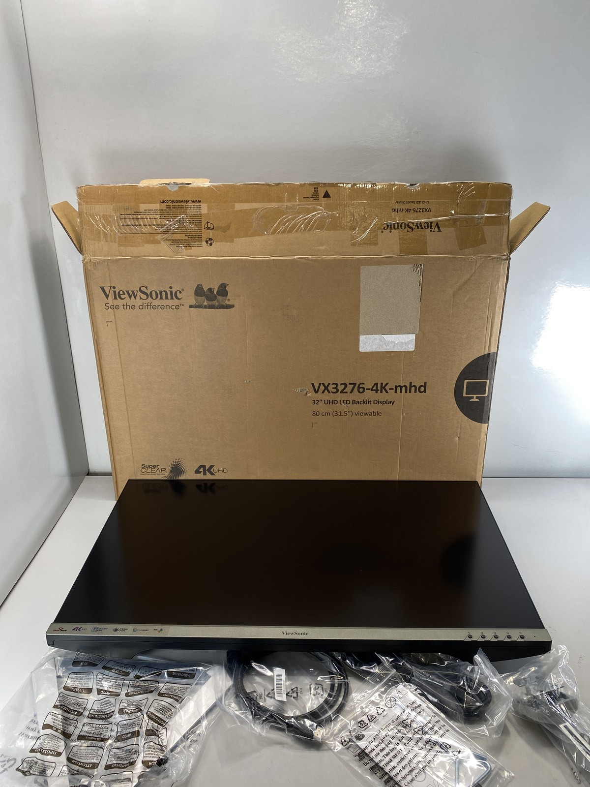 ViewSonic VX3276-4K-MHD 32 Inch 4K UHD Monitor, HDR10, HDMI, DisplayPort