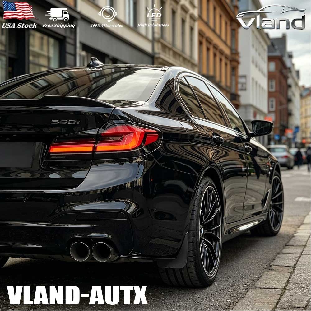 VLAND FULL LED SMOKED Tail Lights For 2017-2020 BMW G30 M5 F90 5-Series Assembly