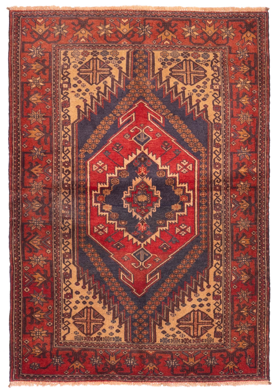 Traditional Vintage Hand-Knotted Area Rug 3\'8\