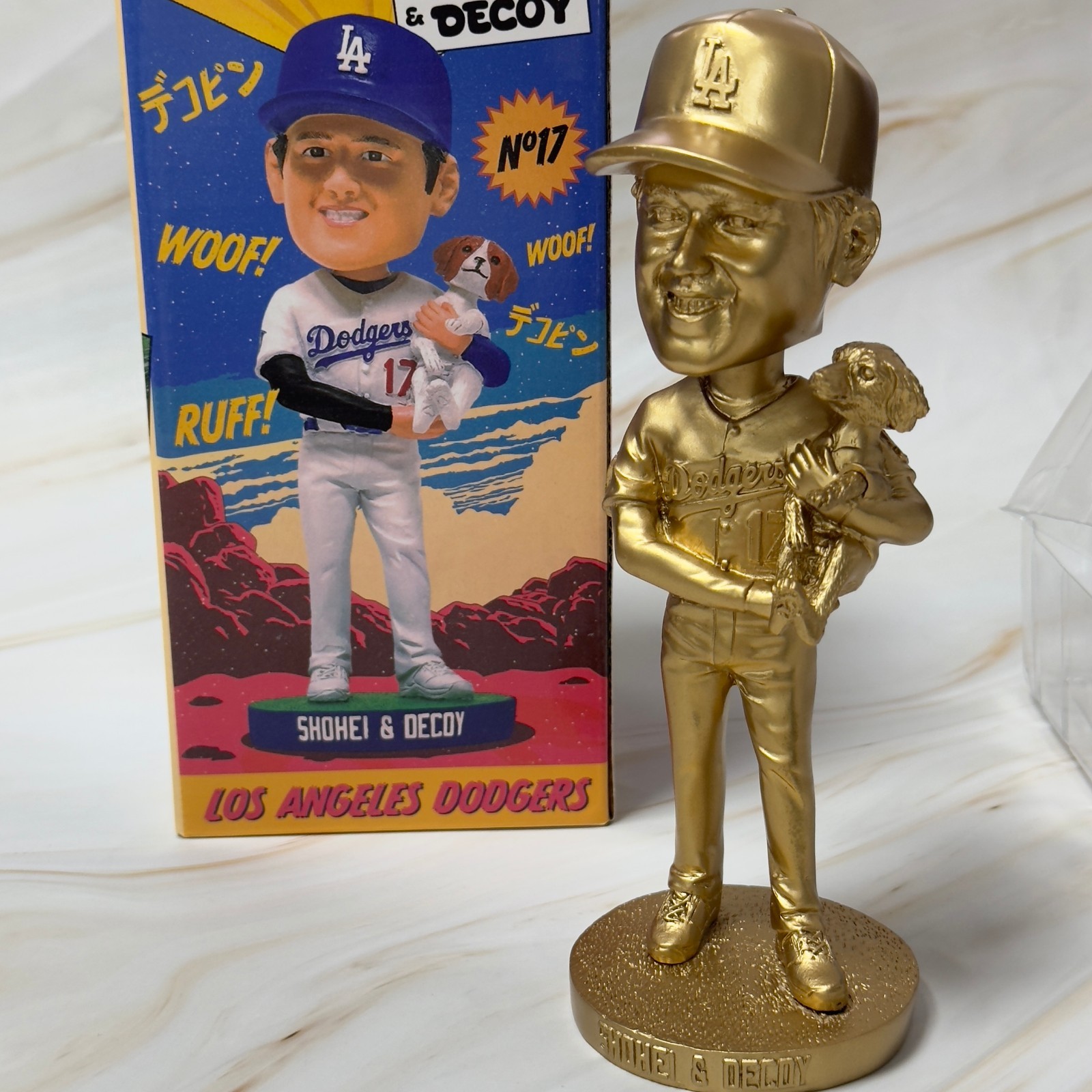 Shohei Ohtani & Decoy Gold Los Angeles Dodgers Edition Bobblehead 8/28/24 Shohei Ohtani & Decoy Gold Los Angeles Dodgers Edition Bobblehead 8/28/24