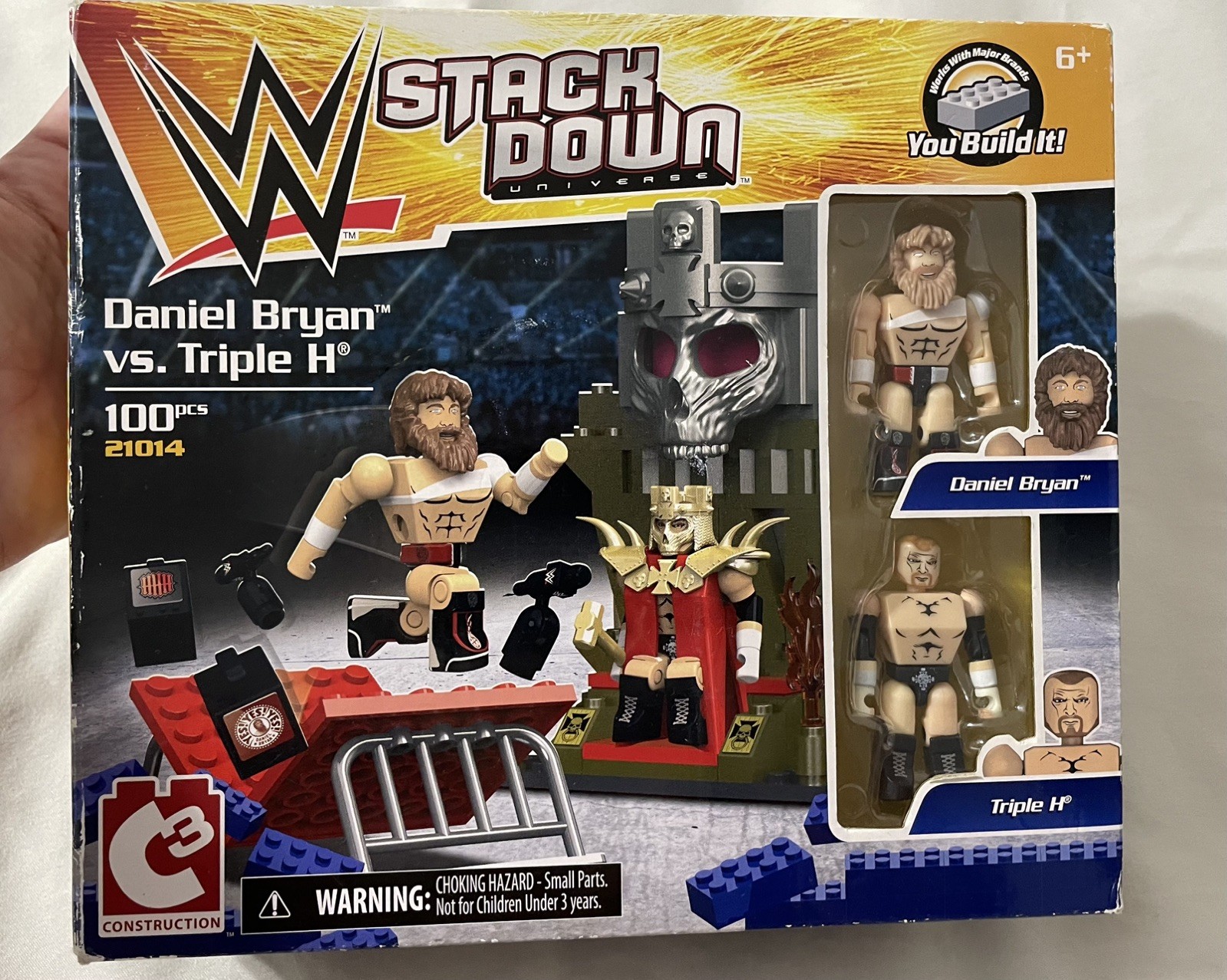 WWE StackDown Universe Daniel Bryan vs Triple H Set 100pcs 21014 C3 Construction