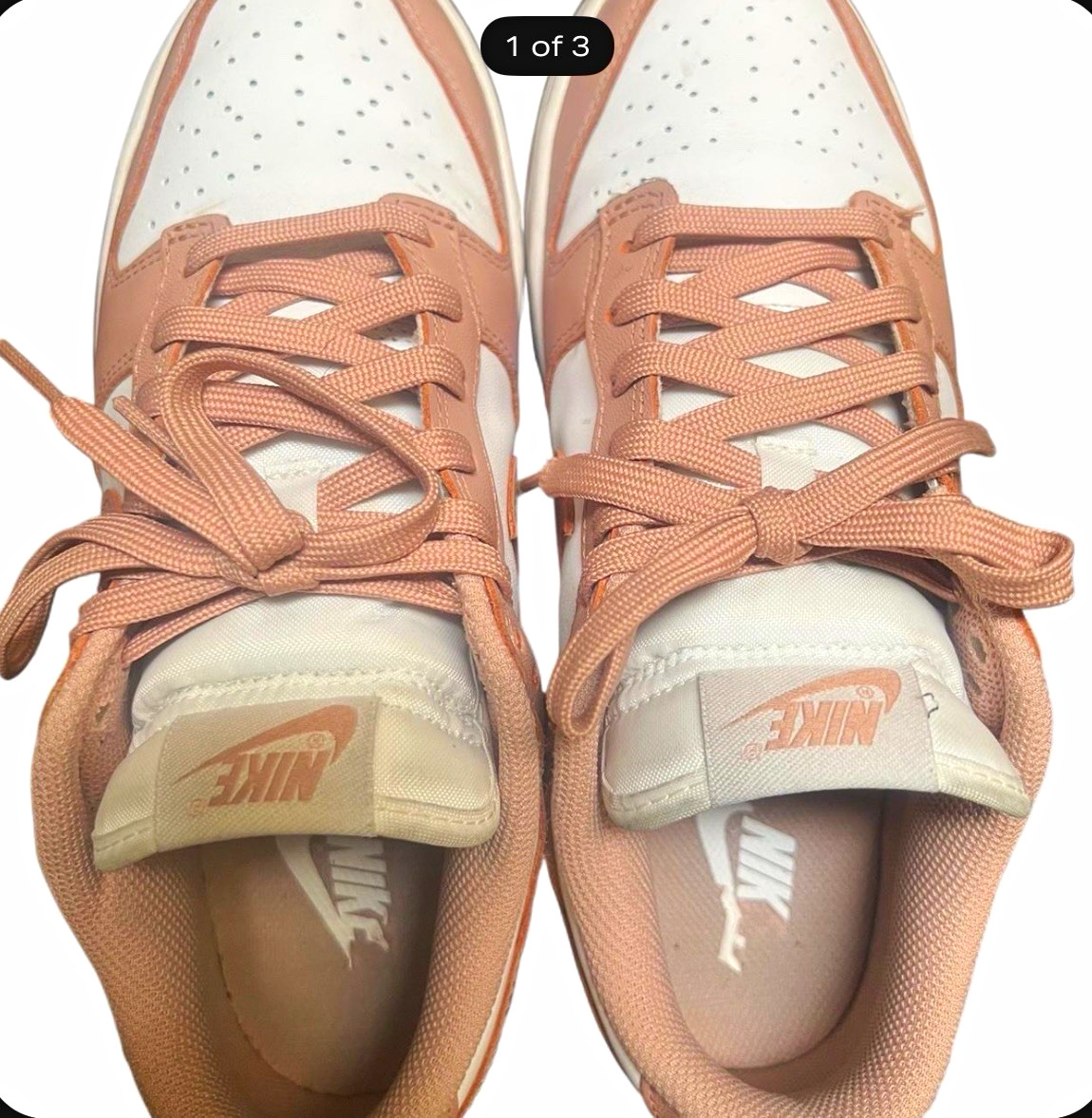 Nike Unisex Adults Low Top Colorblock Sneaker Pink/White Lace-Up Nike Unisex Adults Low Top Colorblock Sneaker Pink/White Lace-Up