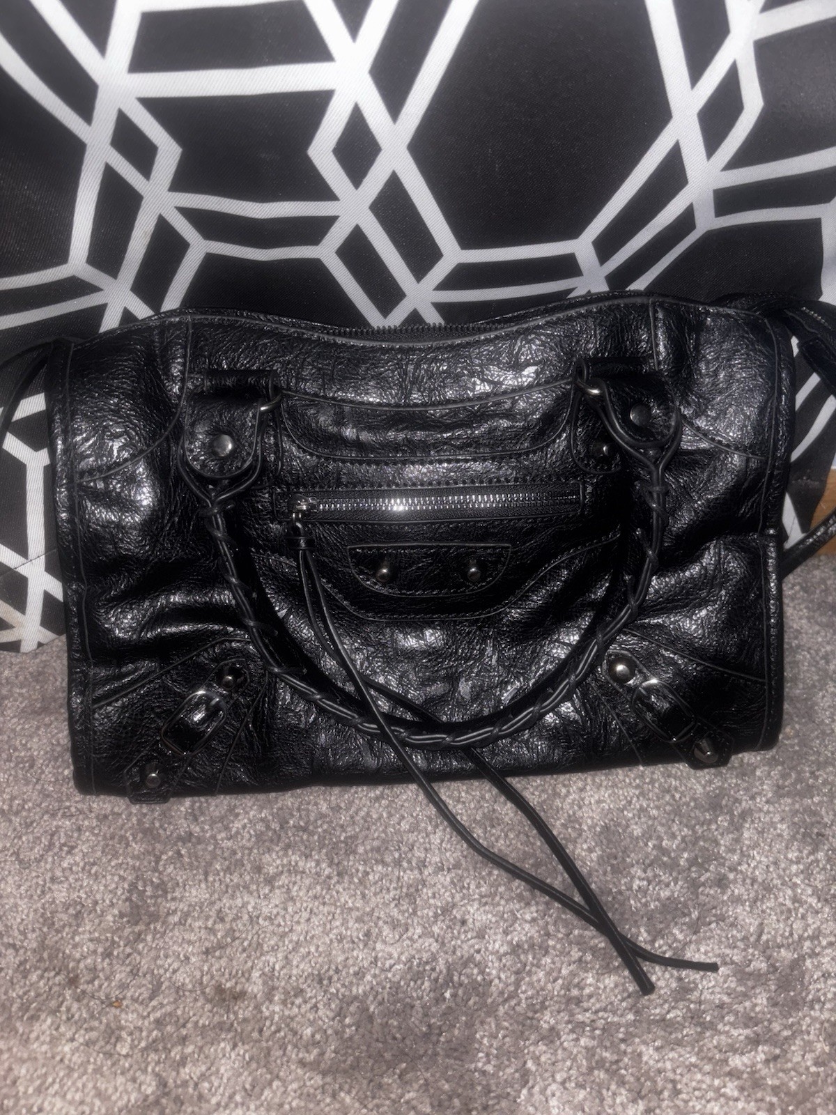 Balenciaga City Bag Small Black Leather Balenciaga City Bag Small Black Leather