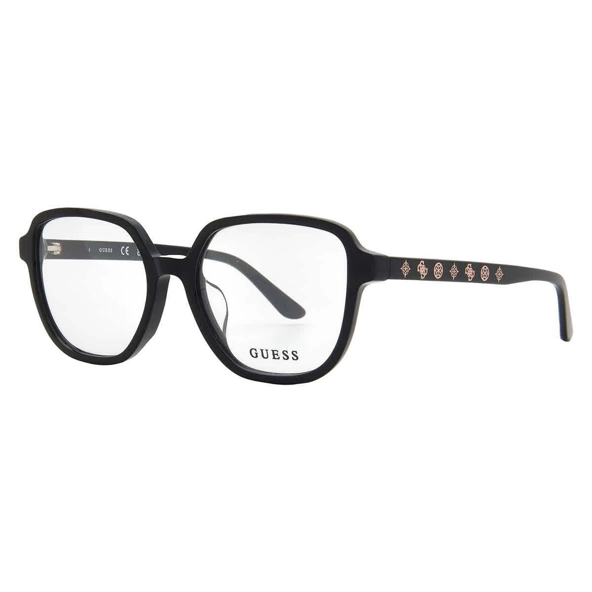 Guess Demo Square Ladies Eyeglasses GU50154-D 001 52 GU50154-D 001 52