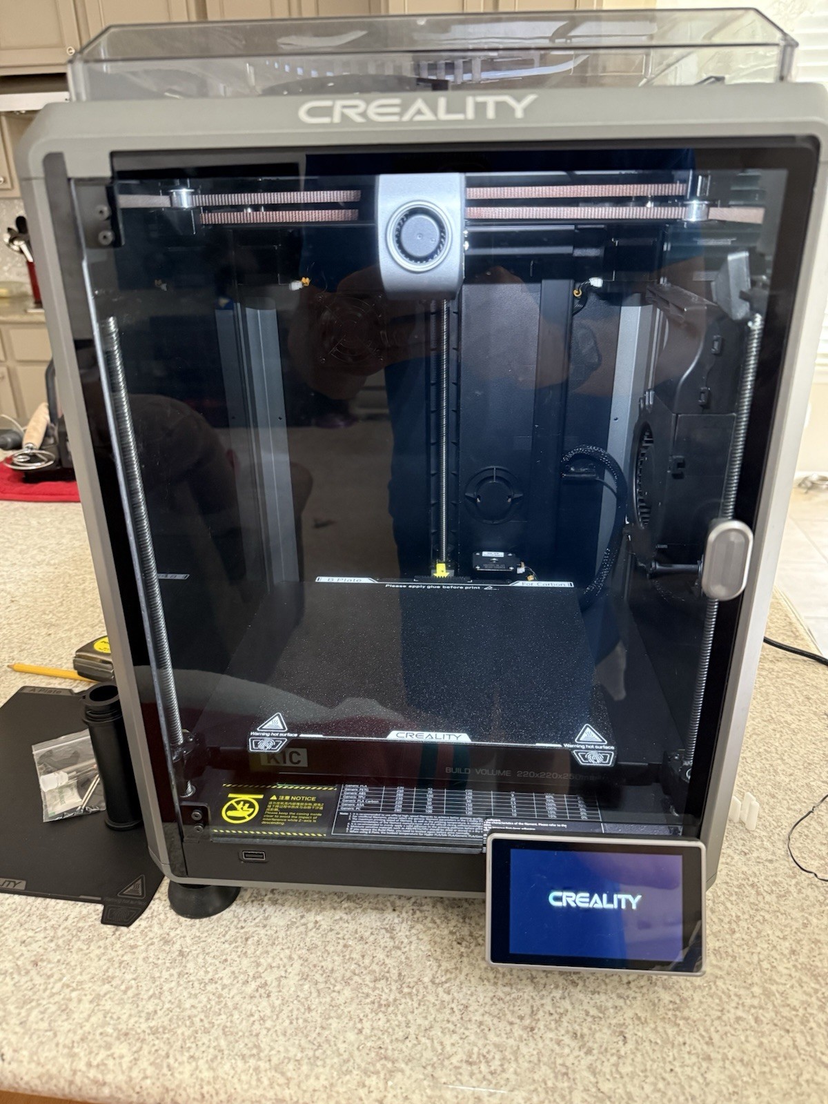 Creality K1C 3d printer - Used working w/extras