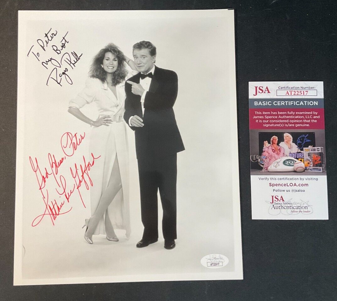 Kathie Lee Gifford & Regis Philbin Signed 8x10 JSA \