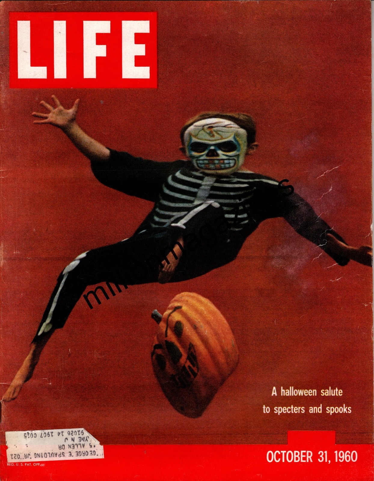 1960 Life  October 31 - Halloween Issue; Wolfhounds; Yankees fire Casey; Cuba
