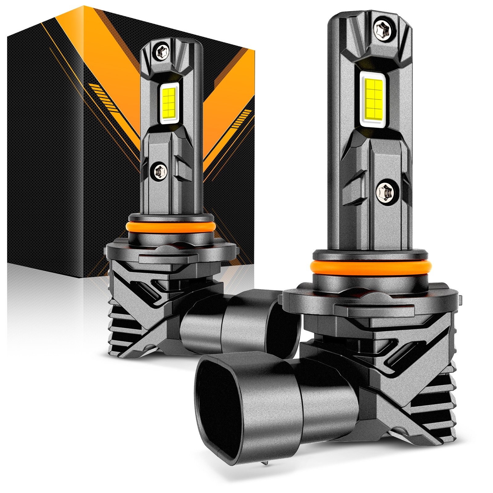 AUXBEAM 9005 9006 H11 Canbus LED Headlight White 6500K High Low Beam Fog Lights