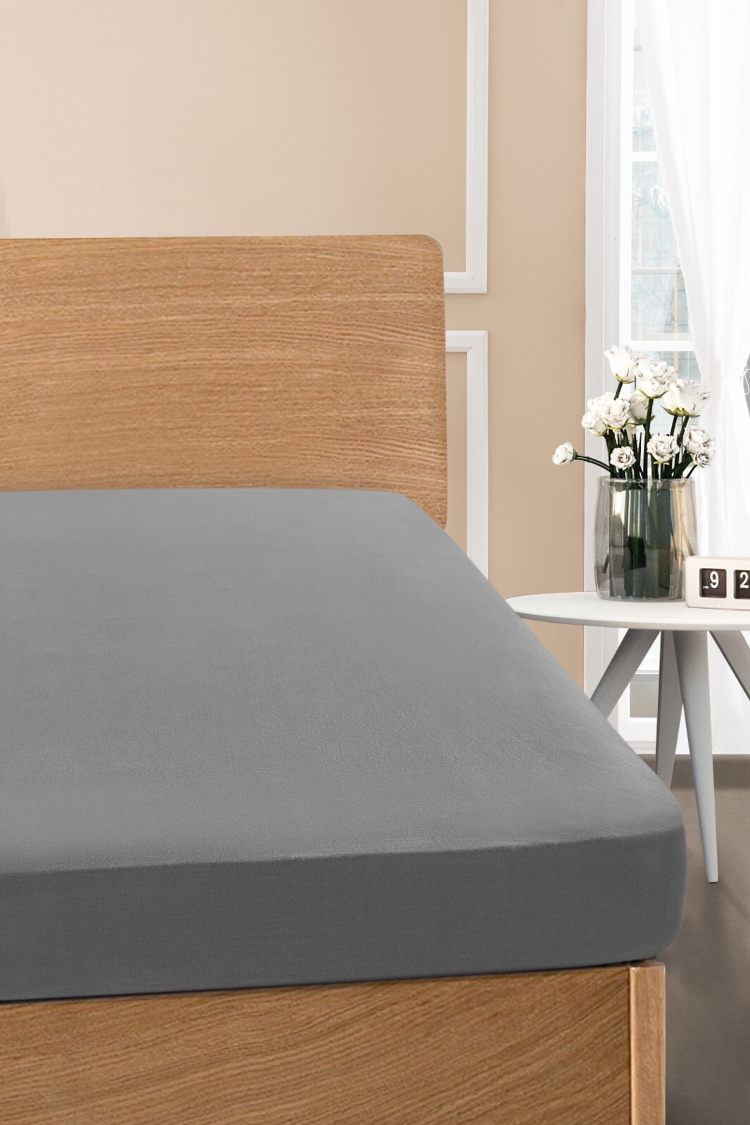 Non-Pilling All Around Elastic Jersey Knit Fitted Sheet 100% Turkish Cotton Non-Pilling All Around Elastic Jersey Knit Fitted Sheet 100% Turkish Cotton