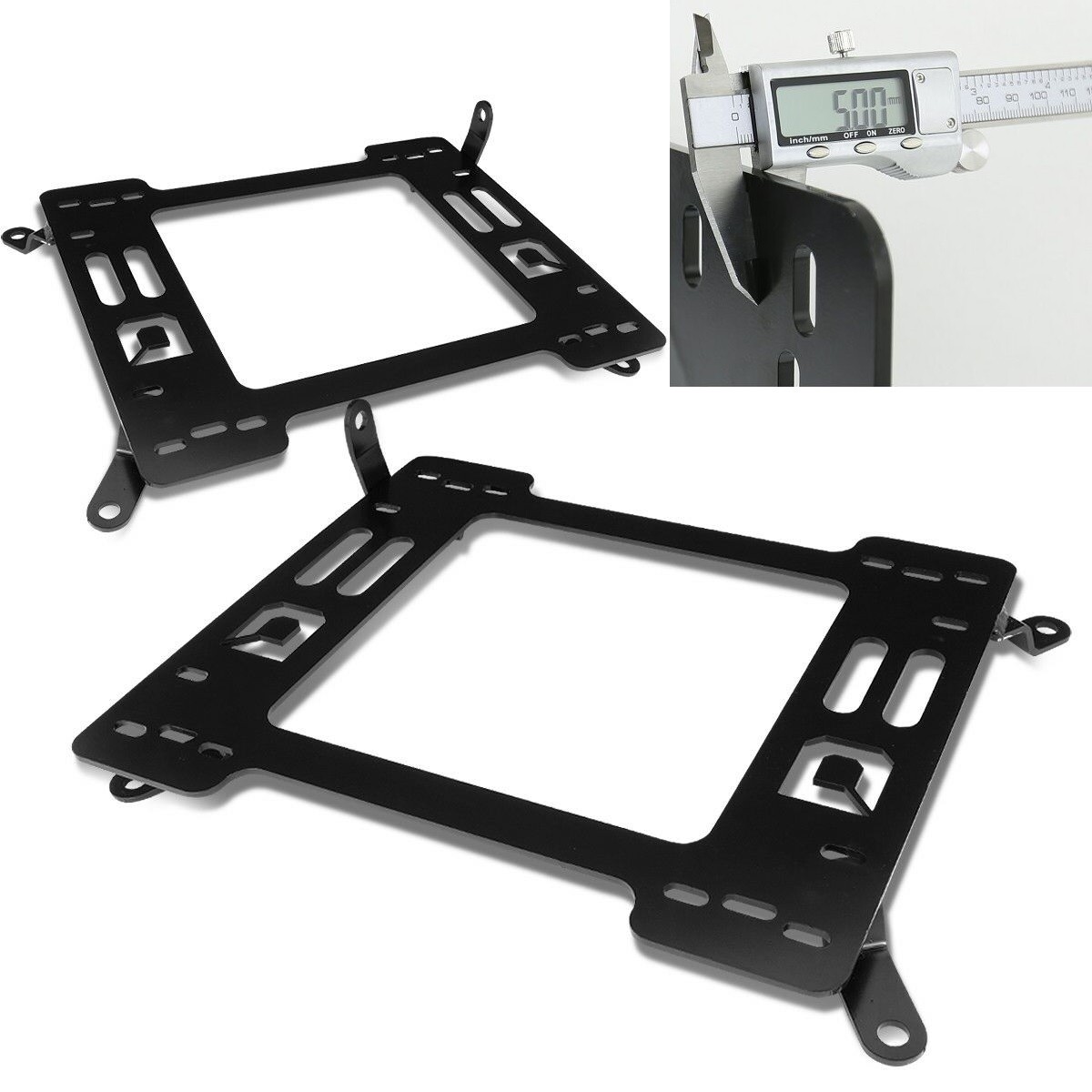 1 PAIR HEAVY DUTY 5mm RACING SEAT BRACKET ADAPTER FITS 2011-2018 FORD FOCUS