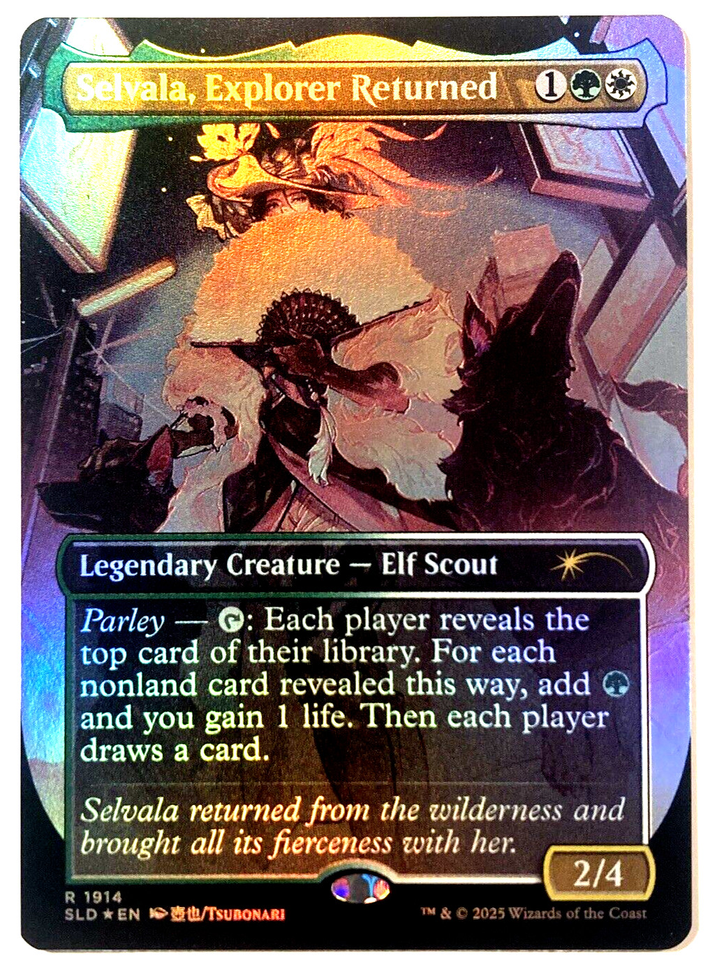 MTG Selvala, Explorer Returned RAINBOW FOIL Secret Lair City Styles 2 1914 NM MTG Selvala, Explorer Returned RAINBOW FOIL Secret Lair City Styles 2 1914 NM
