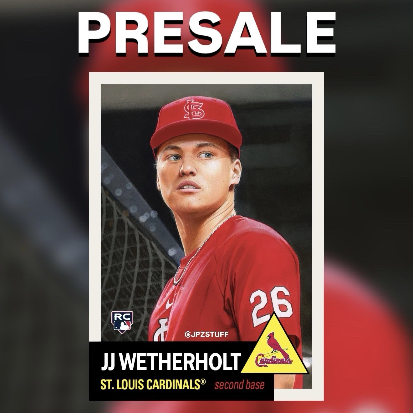 JJ Wetherholt - 2026 MLB Living Set Card 946 St. Louis Cardinals PRESALE