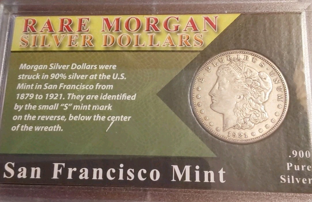 1921 S Morgan Dollar Silver $1 San Francisco Mint US First Commemorative Mint