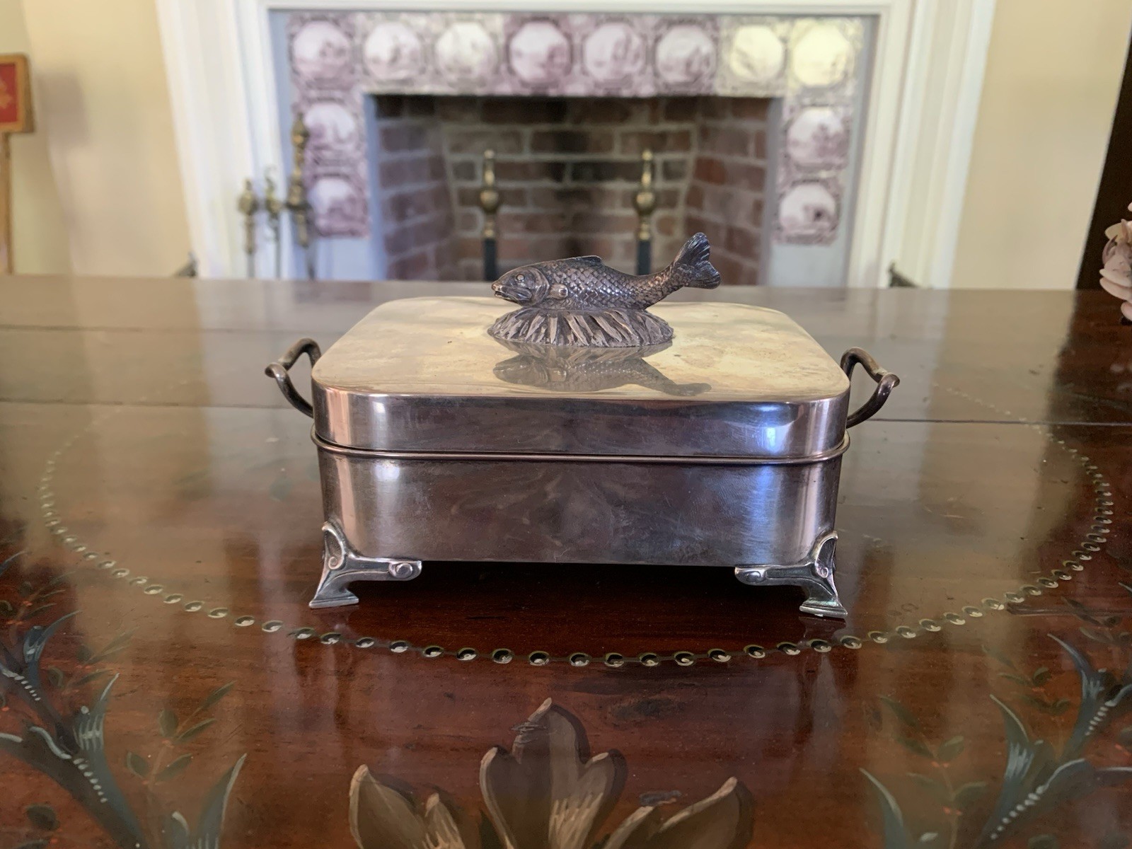 RARE Antique Tiffany Broadway Sterling Silver Sardine Box Figural 13.65 Oz