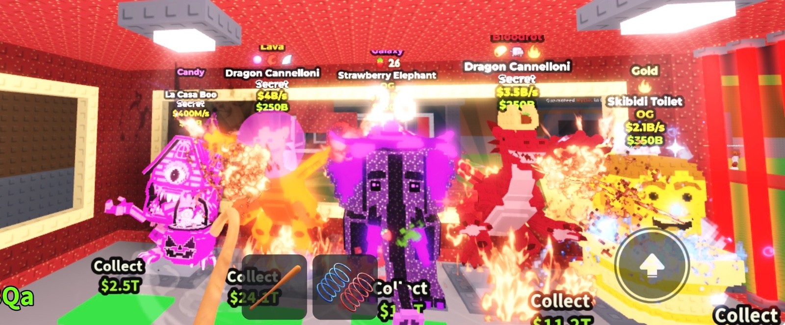 Steal A Brainrot Galaxy Strawberry Elephant 11.5 B/S